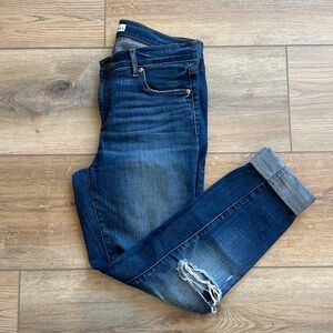 The Loft Modern Skinny Distressed Jean